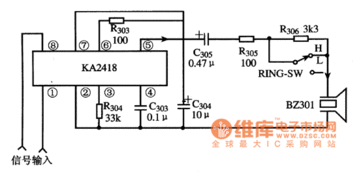 KA2418集成电路典型应用电路解析