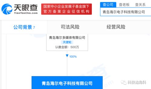 海尔进军集成电路领域，成立青岛电子科技公司